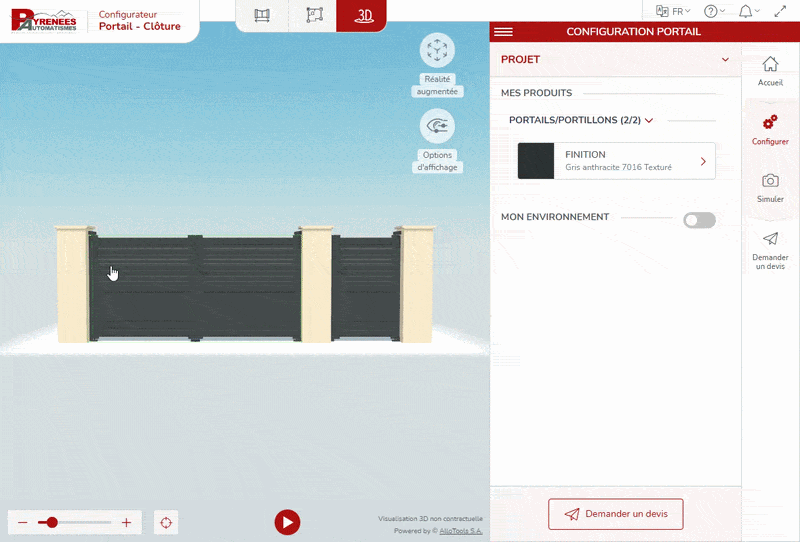 Animation logiciel de conception en ligne